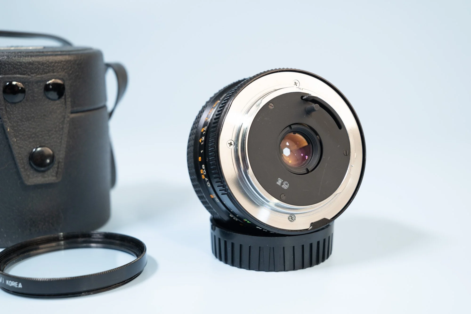 Konica Hexanon AR 28mm F/3.5 Fast Prime Wide Lens with Cap, Filter